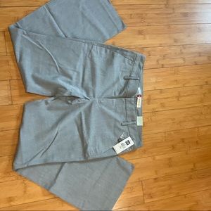 8 Ankle straight fit womens grey GAP trousers work NWT stretch 8A pants gray